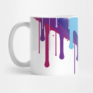 Running paint rainbow Mug